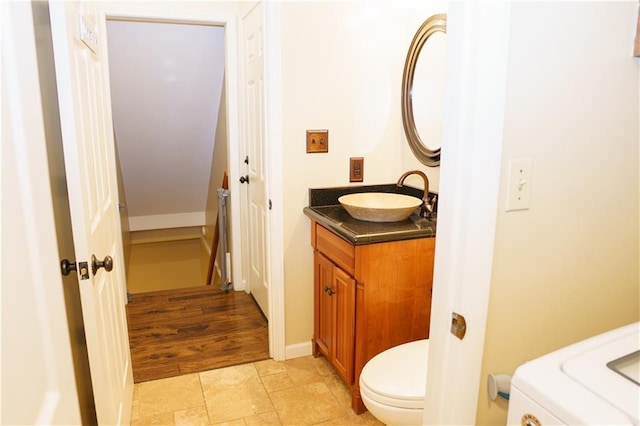 204 NW Redwood Ct, Lees Summit, MO 64064 - half bath with vanity and toilet