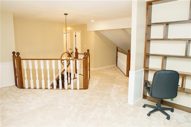 204 NW Redwood Ct, Lees Summit, MO 64064 - home office with carpet and built in study area