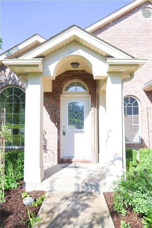 2404 Edmonds Ct, Columbia, MO 65203 - property entrance with brick siding