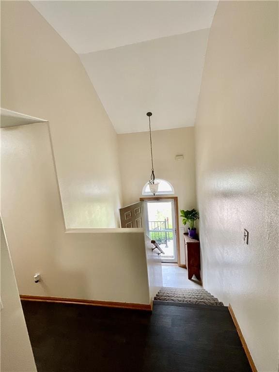 11601 N Manning Ave, Kansas City, MO 64157 - corridor with high vaulted ceiling and baseboards