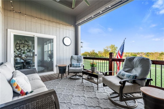 4313 Lakeview Ter, Basehor, KS 66007 - view of patio / terrace featuring an outdoor hangout area