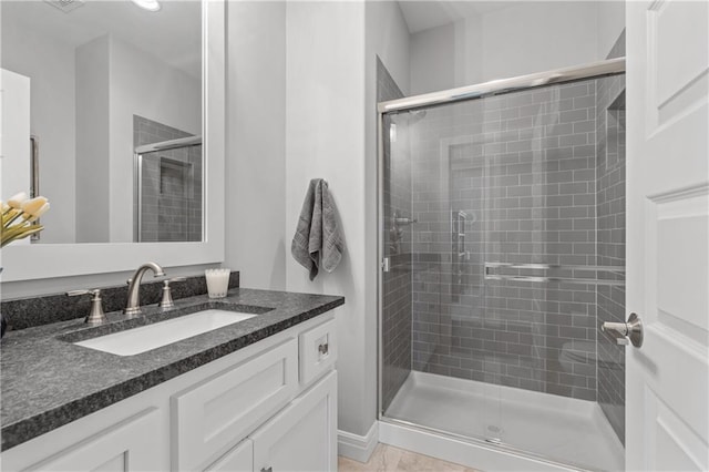 4313 Lakeview Ter, Basehor, KS 66007 - full bath with vanity and a stall shower