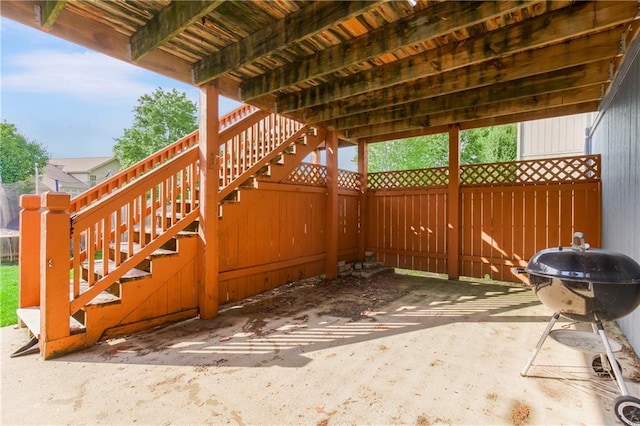 616 N Winwood Ter, Gardner, KS 66030 - view of patio / terrace with stairs