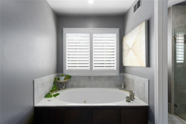 7918 W 118th Pl, Overland Park, KS 66210 - bathroom with a whirlpool tub and a shower stall