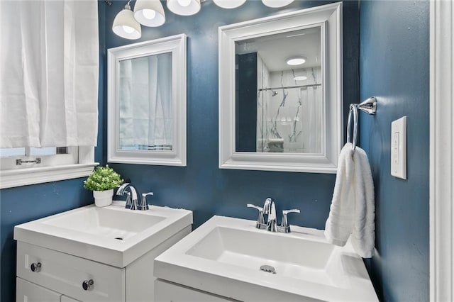 10538 Cleveland Ave, Kansas City, MO 64137 - full bathroom with two vanities