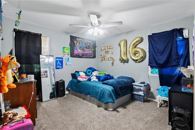 10538 Cleveland Ave, Kansas City, MO 64137 - bedroom featuring carpet floors and ceiling fan