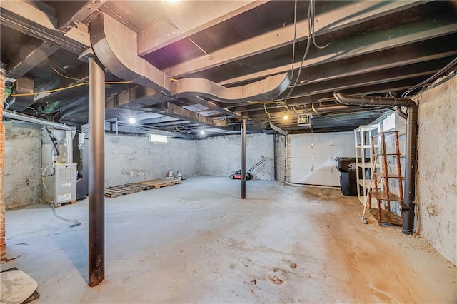 1025 S Park Ave, Independence, MO 64050 - unfinished basement with heating unit