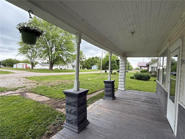 347 Walnut St, Kidder, MO 64649 - porch with a lawn