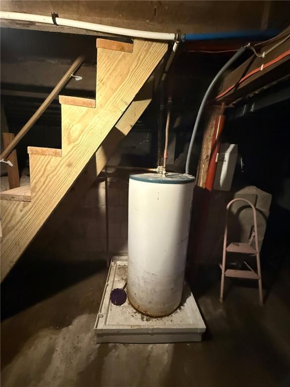 347 Walnut St, Kidder, MO 64649 - utility room featuring water heater