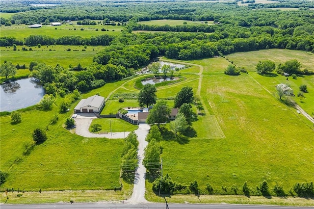19819 Mclouth Rd, Tonganoxie, KS 66086 - overview of rural landscape featuring a nearby body of water