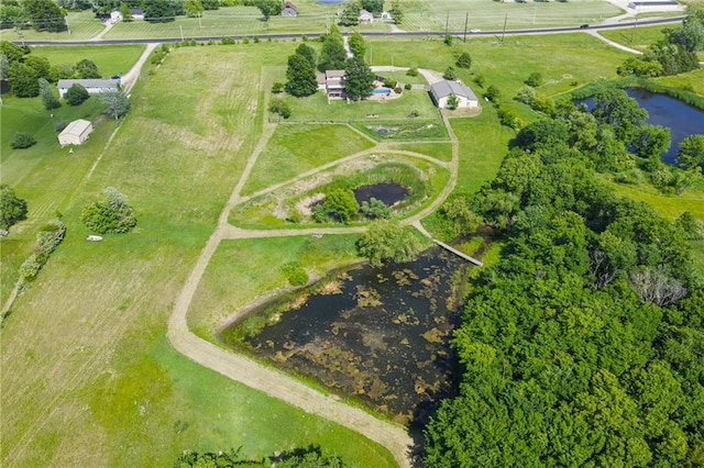19819 Mclouth Rd, Tonganoxie, KS 66086 - aerial view of property and surrounding area with rural landscape