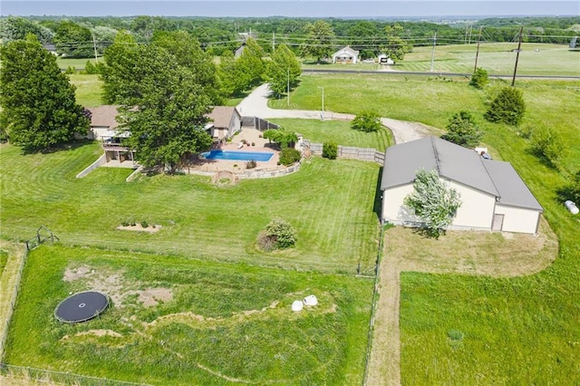 19819 Mclouth Rd, Tonganoxie, KS 66086 - aerial view of sparsely populated area featuring a pool