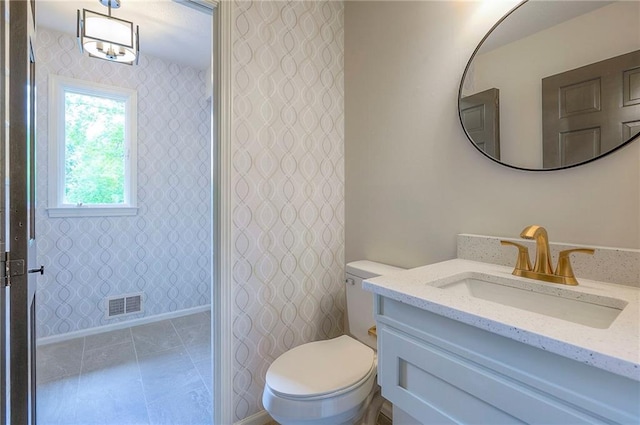 9100 Dearborn St, Overland Park, KS 66207 - full bathroom with wallpapered walls and vanity