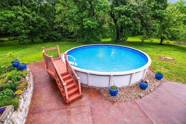 4188 Country Squire Ln, Oak Grove, MO 64075 - outdoor pool featuring a yard