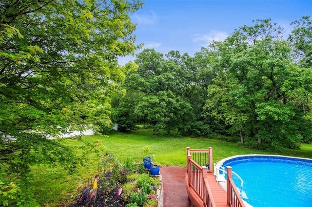 4188 Country Squire Ln, Oak Grove, MO 64075 - outdoor pool featuring a yard