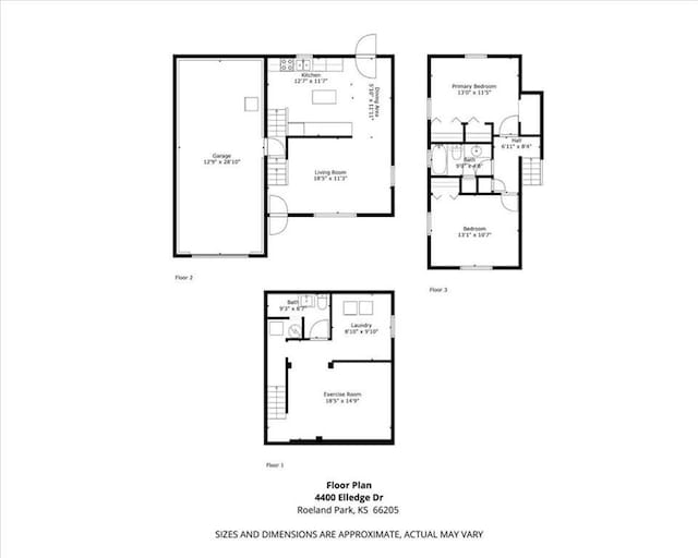 4400 Elledge Dr, Roeland Park, KS 66205 - property floor plan