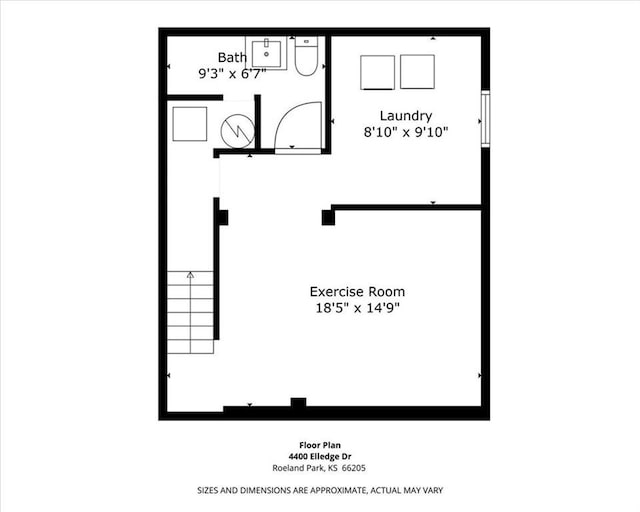 4400 Elledge Dr, Roeland Park, KS 66205 - home floor plan