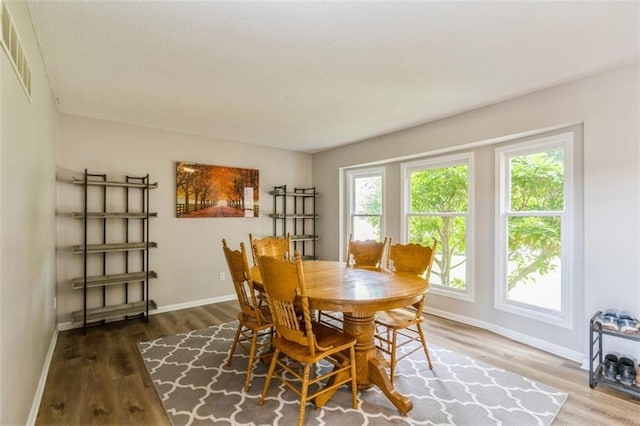 5309 NE Rainbow Cir, Lees Summit, MO 64064 - dining space with wood finished floors and baseboards