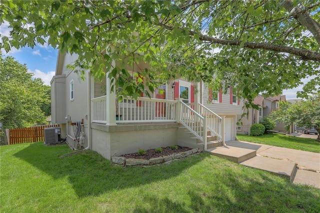 833 SW Harvest Dr, Grain Valley, MO 64029 - view of front of house with a garage and cooling unit