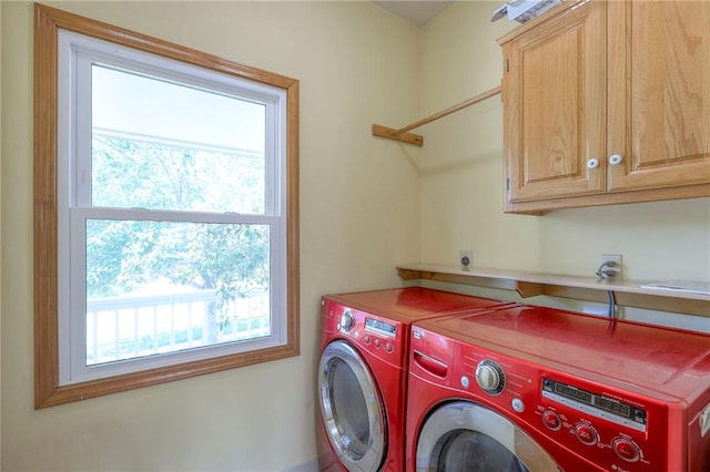 833 SW Harvest Dr, Grain Valley, MO 64029 - washroom with separate washer and dryer and cabinet space