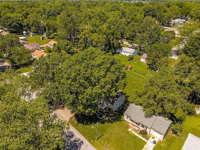 11124 W 69th Ter, Shawnee, KS 66203 - drone / aerial view of a forest