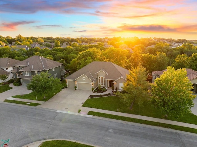 4424 NE Shadow Valley Cir, Lees Summit, MO 64064 - view of aerial view at dusk