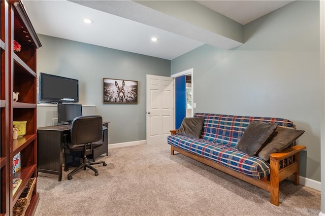 13897 W 140th St, Olathe, KS 66062 - carpeted office space featuring baseboards and recessed lighting