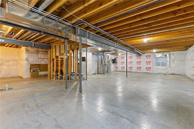 5947 N Cosby St, Kansas City, MO 64151 - below grade area featuring water heater
