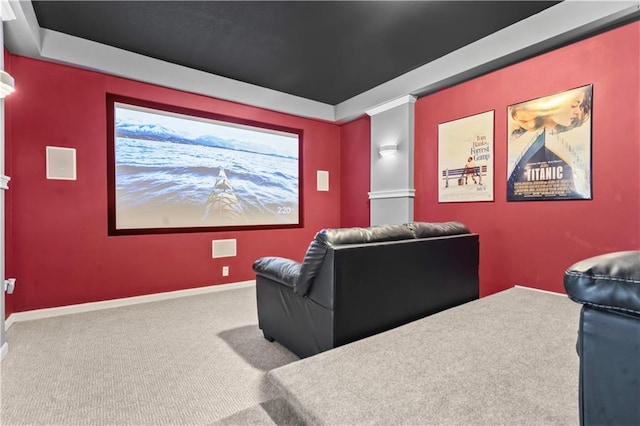11412 S Lakecrest Dr, Olathe, KS 66061 - carpeted home theater with baseboards