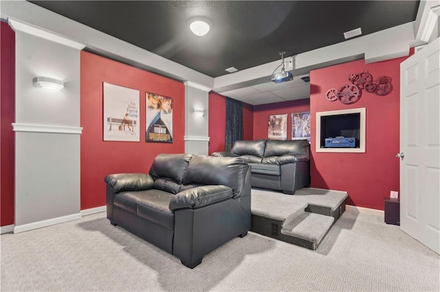 11412 S Lakecrest Dr, Olathe, KS 66061 - home theater room with carpet flooring and baseboards