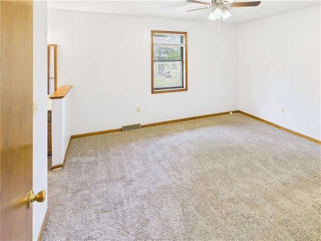 240 SE 121st Rd, Warrensburg, MO 64093 - carpeted spare room featuring ceiling fan and baseboards