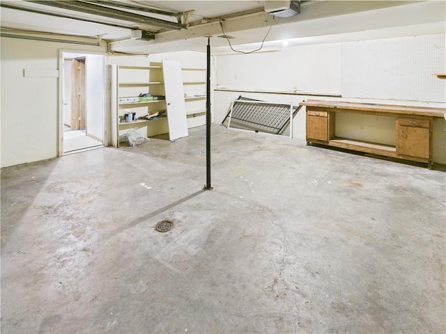 240 SE 121st Rd, Warrensburg, MO 64093 - unfinished basement featuring a workshop area
