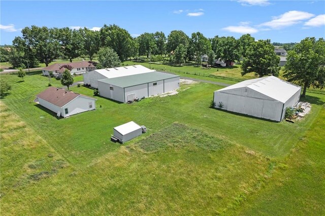 22617 155th St, Basehor, KS 66007 - bird's eye view of a tree filled landscape