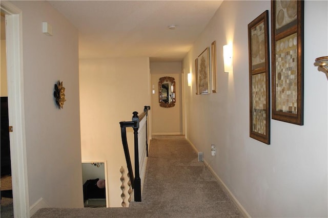 13810 W 53rd St, Shawnee, KS 66216 - corridor featuring carpet and an upstairs landing