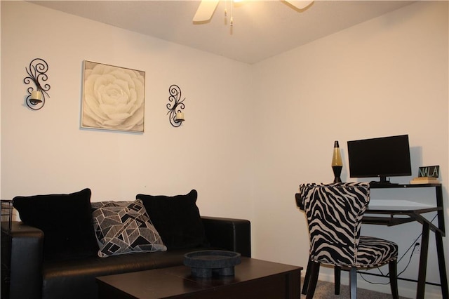 13810 W 53rd St, Shawnee, KS 66216 - office space featuring a ceiling fan and carpet flooring
