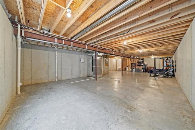 1709 SW Hightown Dr, Lees Summit, MO 64082 - unfinished basement featuring heating unit