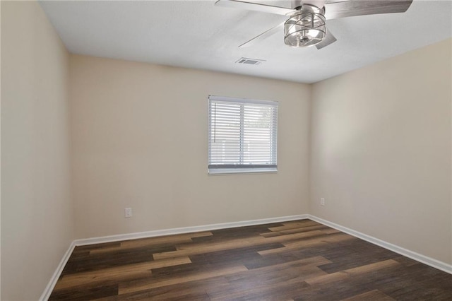 14107 W 88th St, Lenexa, KS 66215 - unfurnished room featuring ceiling fan and dark wood finished floors