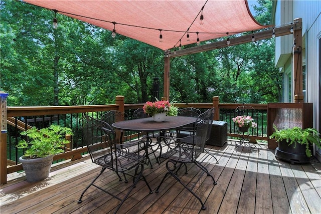 15206 W 85th St, Lenexa, KS 66219 - deck featuring outdoor dining space