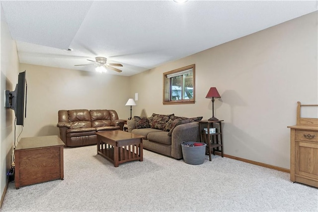 15206 W 85th St, Lenexa, KS 66219 - living room featuring a ceiling fan and carpet