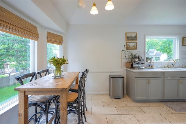 10236 Noland Rd, Lenexa, KS 66215 - dining area with a wainscoted wall