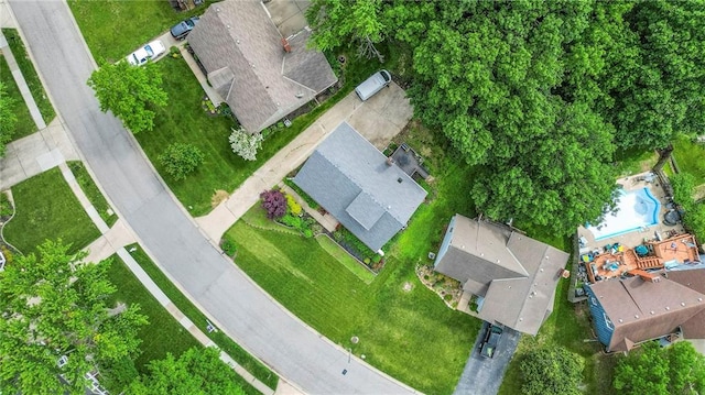 10236 Noland Rd, Lenexa, KS 66215 - drone / aerial view of a pool area