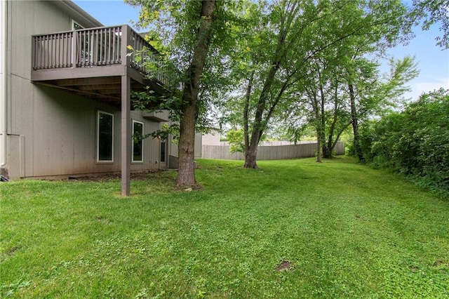 9 Platte Ridge Ct, Edgerton, MO 64444 - view of yard with a wooden deck
