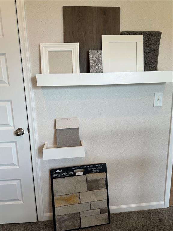 2112 Brook Ridge Cir, Tonganoxie, KS 66086 - detailed view of carpet and baseboards