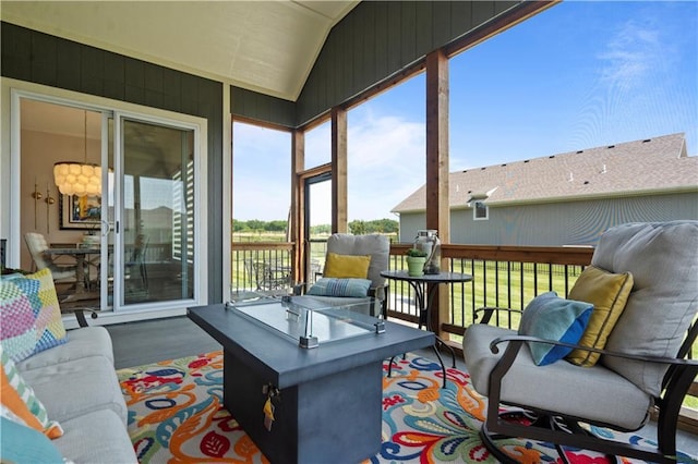 13389 W 147th Ter, Olathe, KS 66062 - sunroom / solarium with wood finished floors and vaulted ceiling