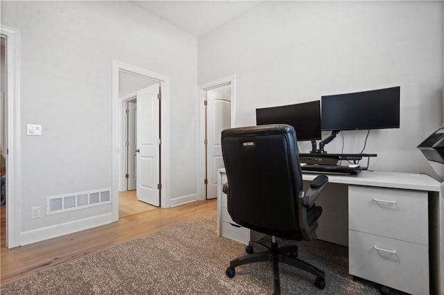 13389 W 147th Ter, Olathe, KS 66062 - office area with light wood-type flooring and baseboards