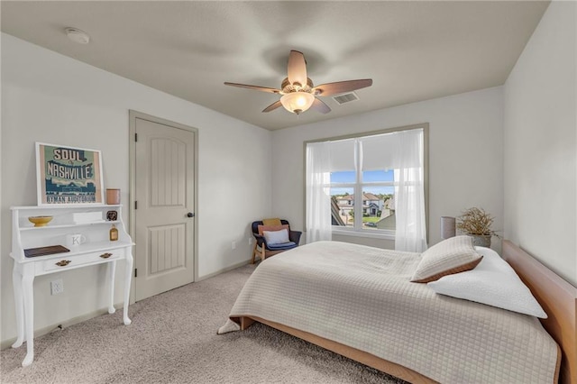 2301 NE 110th St, Kansas City, MO 64155 - carpeted bedroom with a ceiling fan