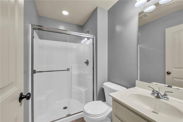 2301 NE 110th St, Kansas City, MO 64155 - bathroom featuring a shower stall and vanity