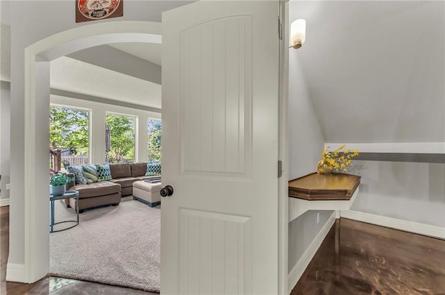 2301 NE 110th St, Kansas City, MO 64155 - interior space with arched walkways and lofted ceiling
