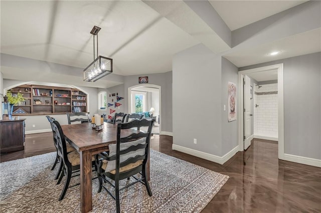 2301 NE 110th St, Kansas City, MO 64155 - dining room with arched walkways and baseboards