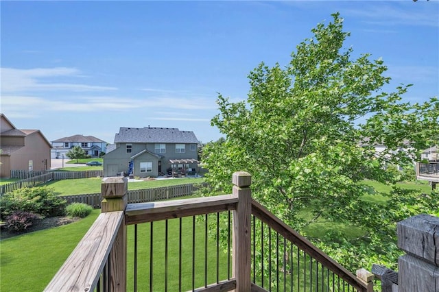 2301 NE 110th St, Kansas City, MO 64155 - wooden deck featuring a residential view and a fenced backyard